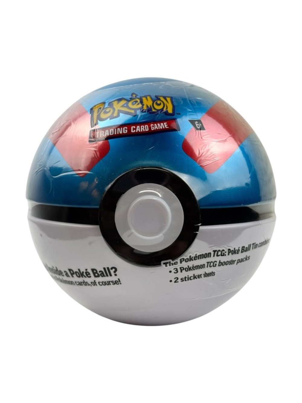 Pokémon TCG Great Ball Tin E25 Sealed Blue & White Poké Ball Collector Tin New